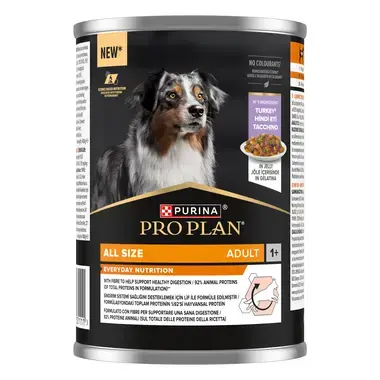 PURINA ® PRO PLAN ® Dog Adult, за кучета в зряла възраст от всички породи, с високо съдържание на пуйка, 400g