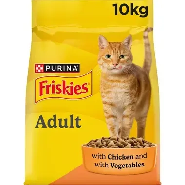 Friskies® Adult Суха храна за котки с пиле и зеленчуци