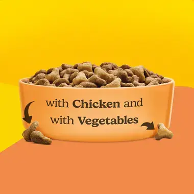 FRISKIES® за котки в зряла възраст, Пиле и Зеленчуци, суха храна, 300g