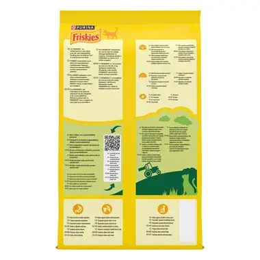 FRISKIES® за котки в зряла възраст, Сьомга и Зеленчуци, суха храна, 1,5kg