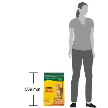 Friskies® Суха храна за котки в зряла възраст с пиле и зеленчуци