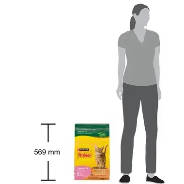 Purina Friskies® Junior с вкусна комбинация от пиле и пуйка с мляко и зеленчуци 10kg