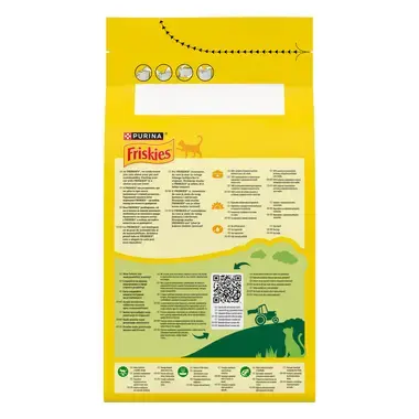 Purina® Friskies® Indoor с вкусен микс от пиле, пуйка и зеленчуци 1,5kg