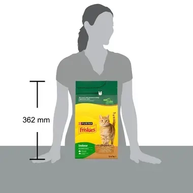 Purina® Friskies® Indoor с вкусен микс от пиле, пуйка и зеленчуци 1,5kg