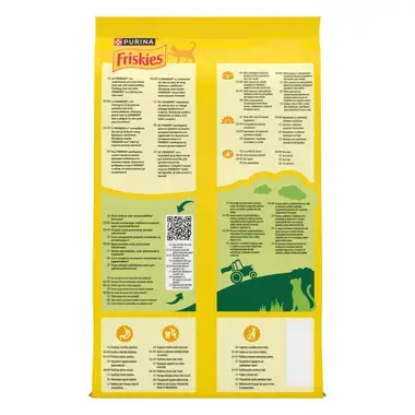 Purina Friskies® Adult с вкусен микс от Говеждо и Пилешко месо със зеленчуци  1.5kg пакет