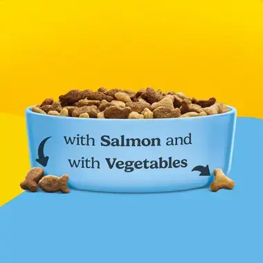 Purina Friskies® суха храна за котки със сьомга и зеленчуци 1.5kg