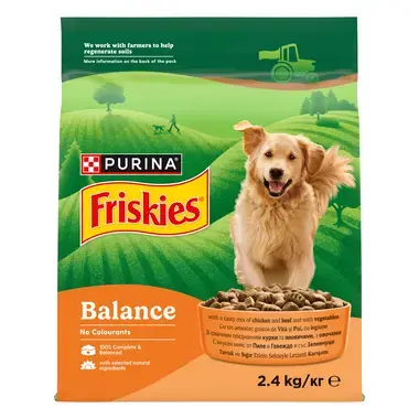 Friskies Dog Balance Chicken, Beef & Veg 2.4kg