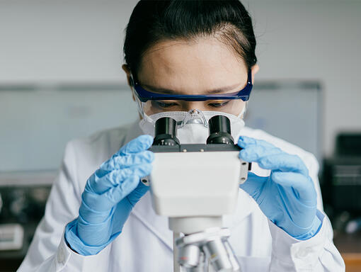 woman working in a lab