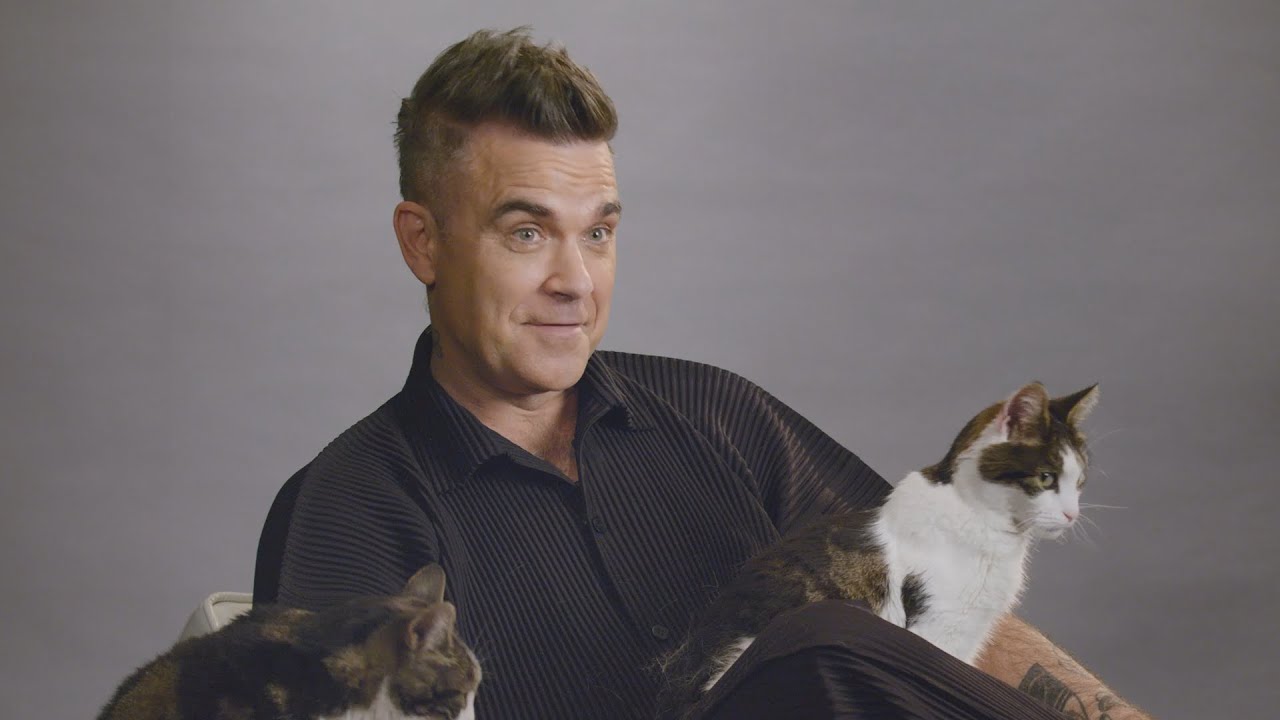 Felix and Robbie - the purrfect duet? Interview with Robbie Williams for #ItsGreatToBeACat