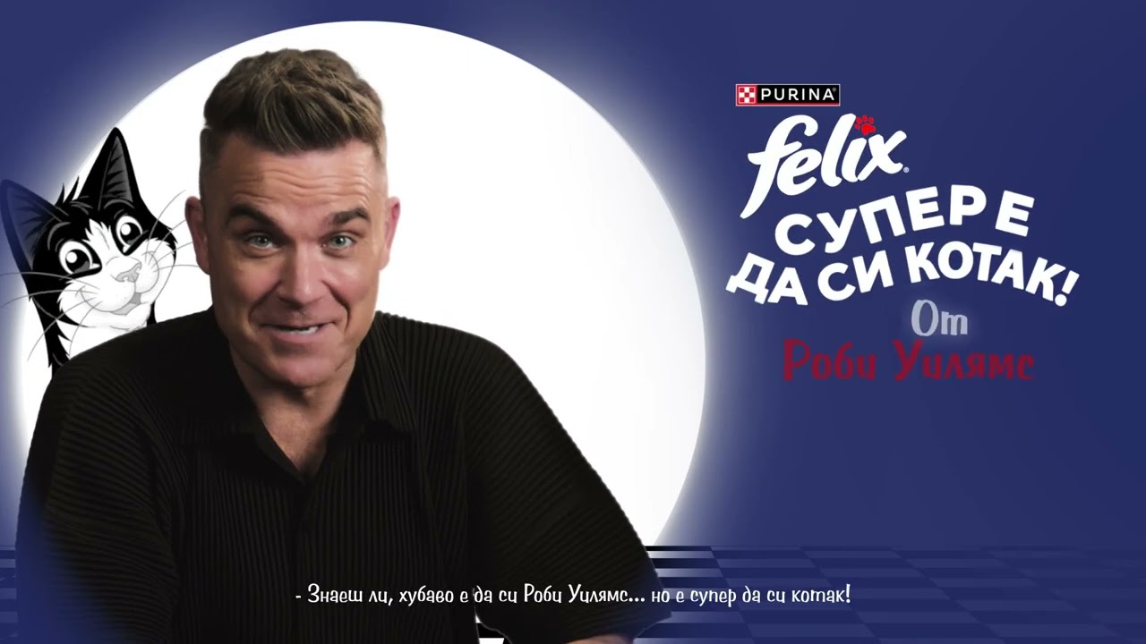 Хубаво е да си Роби Уилямс, но да си котак е направо СУПЕР!